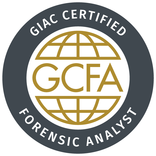 GCFA · GIAC Certified Forensic Analyst