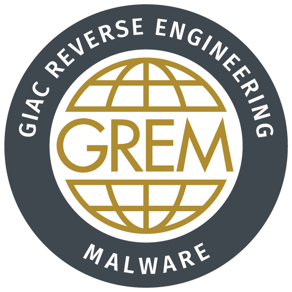 GREM · GIAC Reverse Engineering Malware